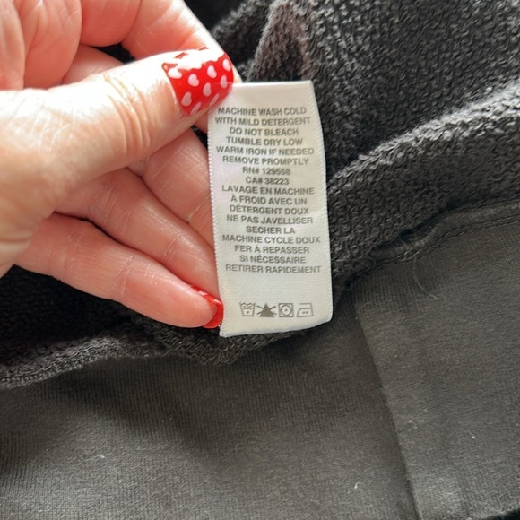 Anthropologie Sol Angeles LA FEMME Graphic Sweatshirt Grey Sz M - Picture 11 of 13